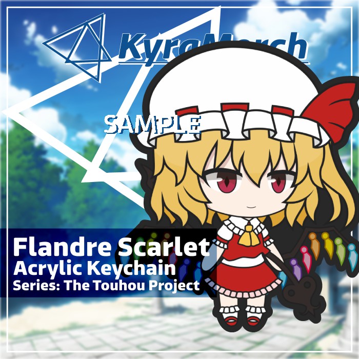 Keychain Touhou Flandre Scarlet
 | KyraMerch Anime Fanmerch Dealer