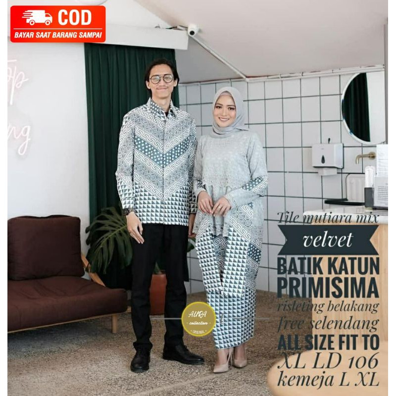 KEBAYA COUPLE | KEMEJA BATIK | FASHION WANITA | BAJU TUNANGAN | BAJU KONDANGAN best seller