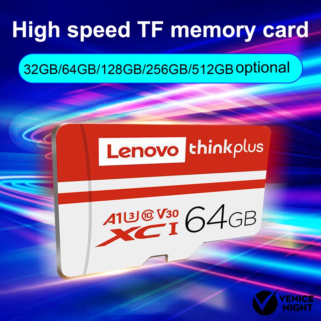 (SC) Lenovo Memory Card U3 High Speed Anti Air 32GB / 64GB / 128GB / 256GB / 512GB / 1TB / Micro-SD