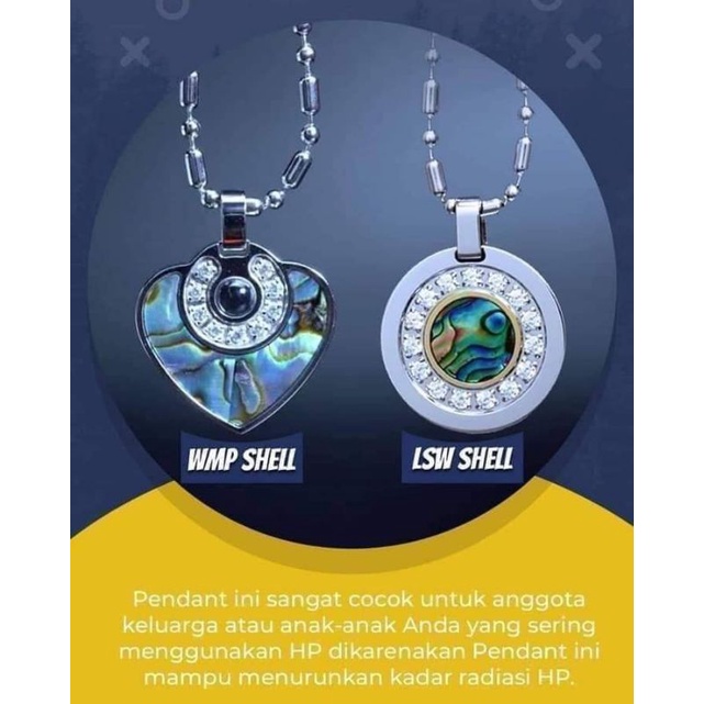 LSW SHELL KALUNG KESEHATAN ASLI DARI KERANG AUSTRALIA, WORD MAGIC PENDANT (WMP) SHELL
