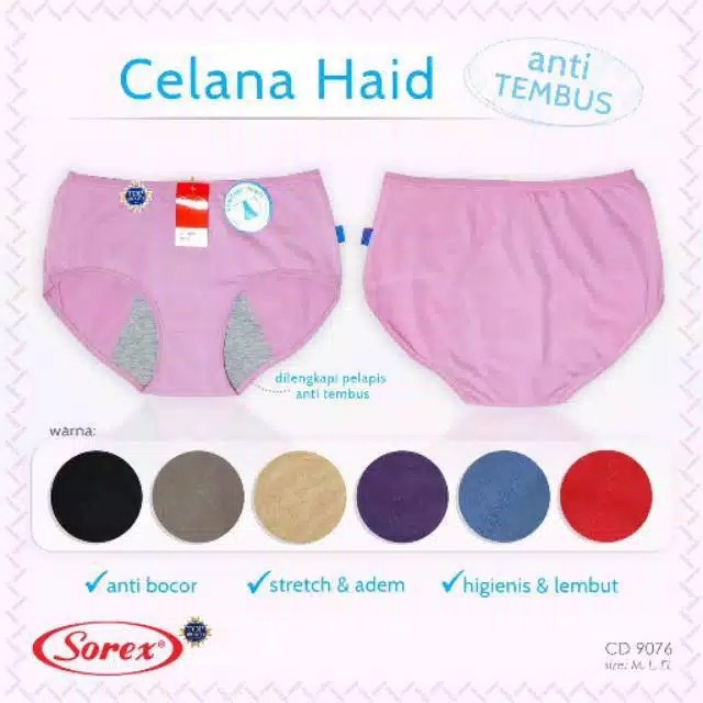 CD sorex menstruasi 9076 ( Sanitary panty / cd haid underwear )