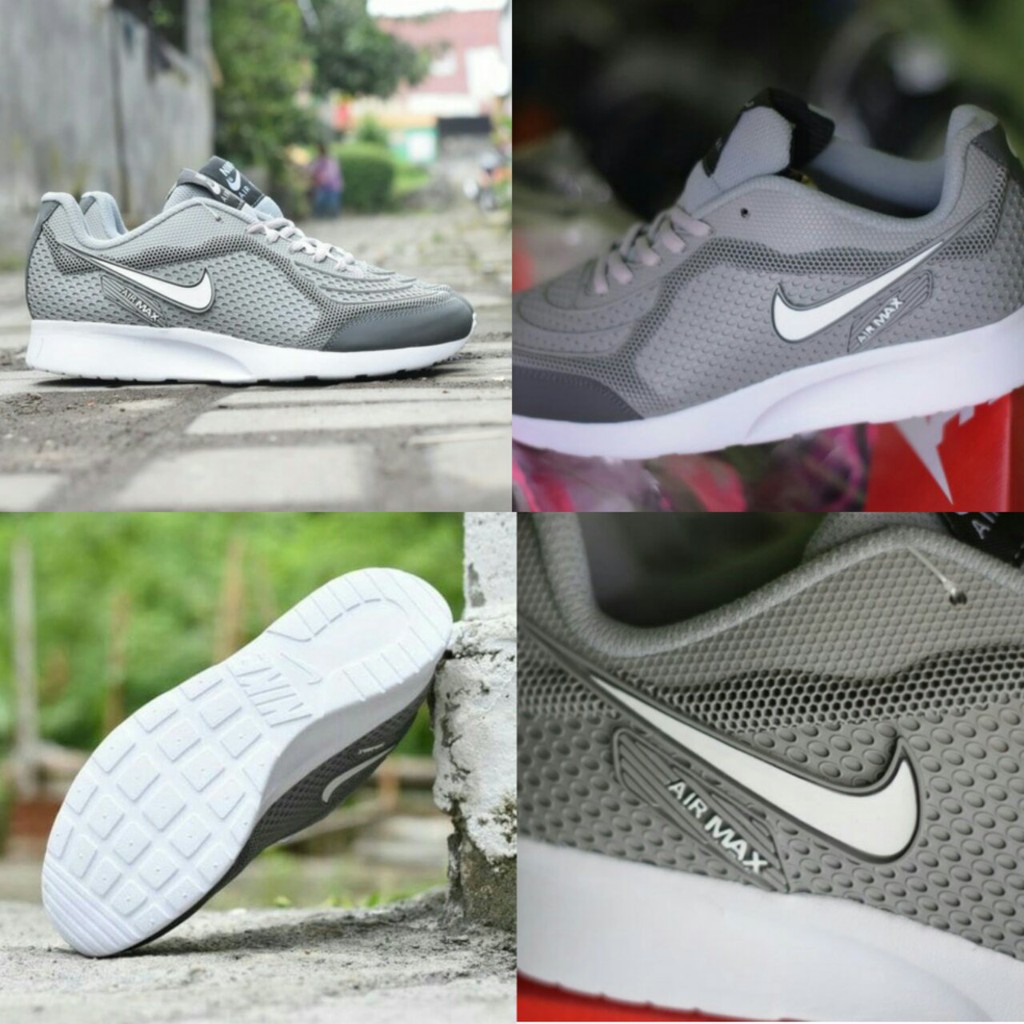 SEPATU NIKE AIRMAX RUNNING PRIA ABU ABU / SEPATU PRIA NIKE