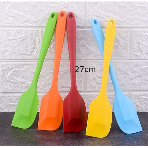 Silicone Spatula Silikon Scraper Sutil Tahan Panas untuk Memasak di atas Teflon, baking mengaduk mentega, dll