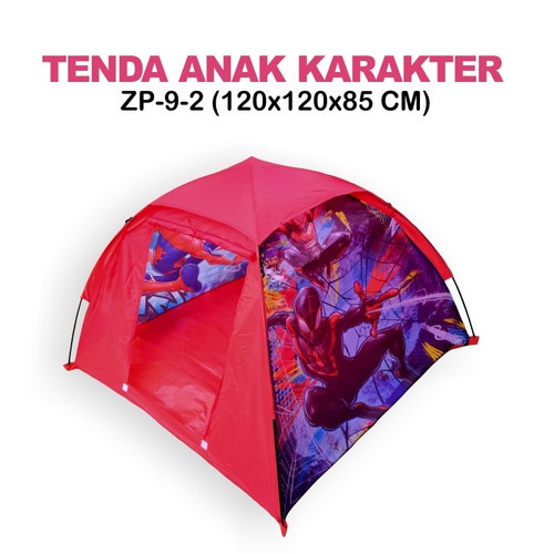 TENDA karakter anak Bahan polyester muat 2-3 anak  atau rumah tempat bermain anak endor outdoor tenda Uk 120x120x85 cm BISA COD!!!