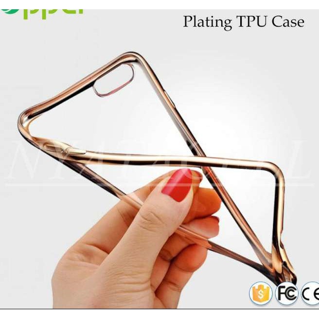 OBRAL!! Case List Chrome Oppo Joy R1001 Plus R1011 Softcase TPU Ultrathin Soft