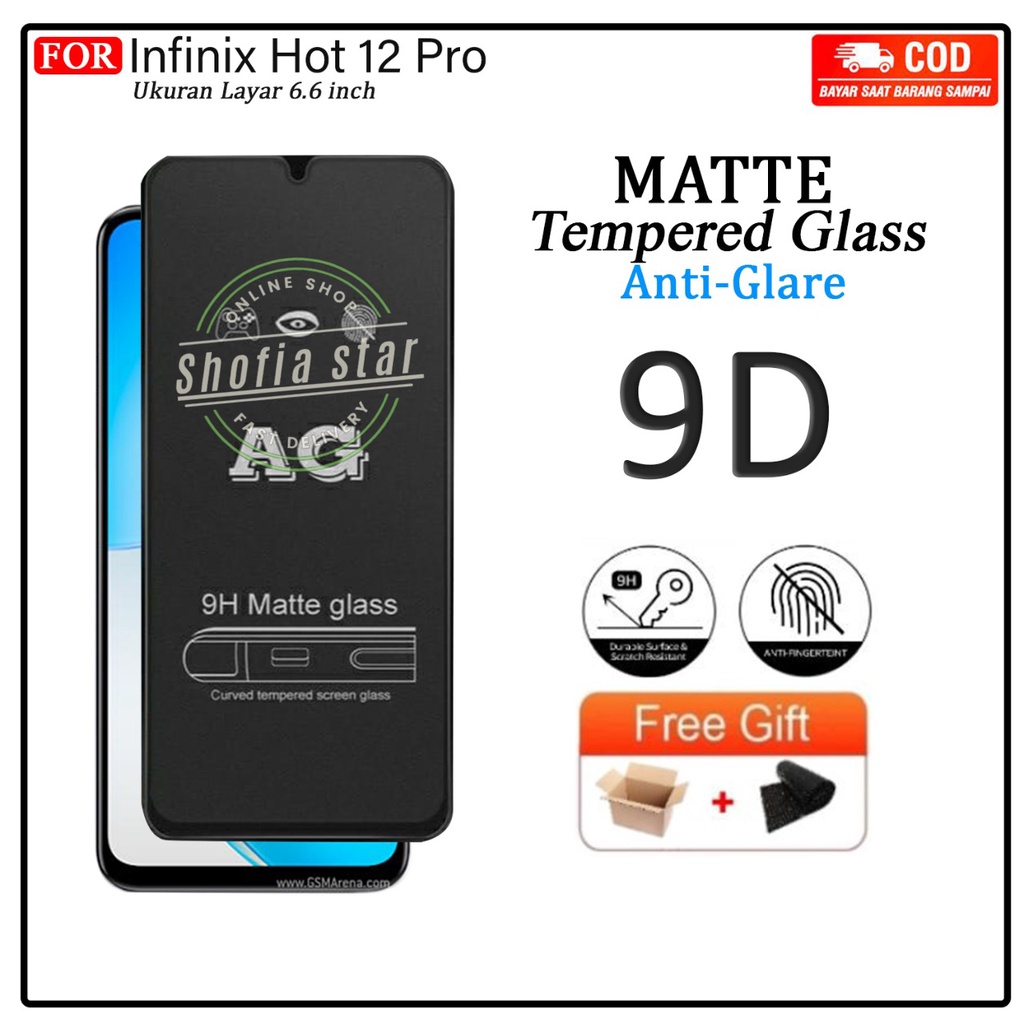 Anti Gores Ceramik Blue Light Infinix Hot 12 Pro Note 12 2023 Tg Layar Anti Radiasi Kaca Full Cover