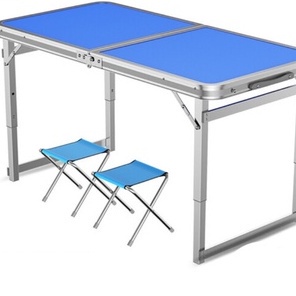 SHENAR FLIPPER TABLE MEJA LIPAT MULTIFUNGSI MEJA KOPER OUTDOOR1 DAPAT 2 KURSI