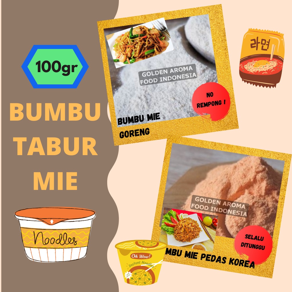 

Bumbu Tabur Mie Mantap/ Pilihan Para Pecinta Indomie/Gurih Banget (100gr)