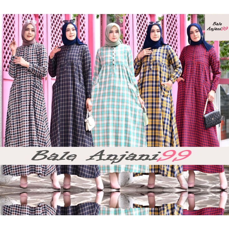PAKAIAN BAJU GAMIS FLANEL IMPORT DRESS WANITA HIJAB SYARI KATUN IMPORT KEKINIAN POPULER DRESS TERBAR