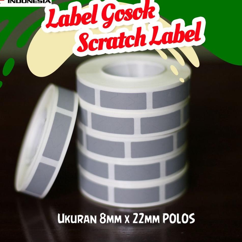 

Sticker Label penutup ukuran 8mm x 22mm POLOS !