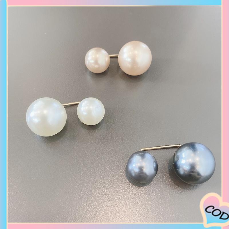 COD❤️3 Pcs/set Bros mutiara pin anti-silau gesper tetap pakaian dan celana gesper pinggang-A.one