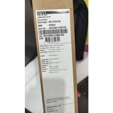 acer aspire 5 Ryzen 3-5300 RAM 8 SSD 512