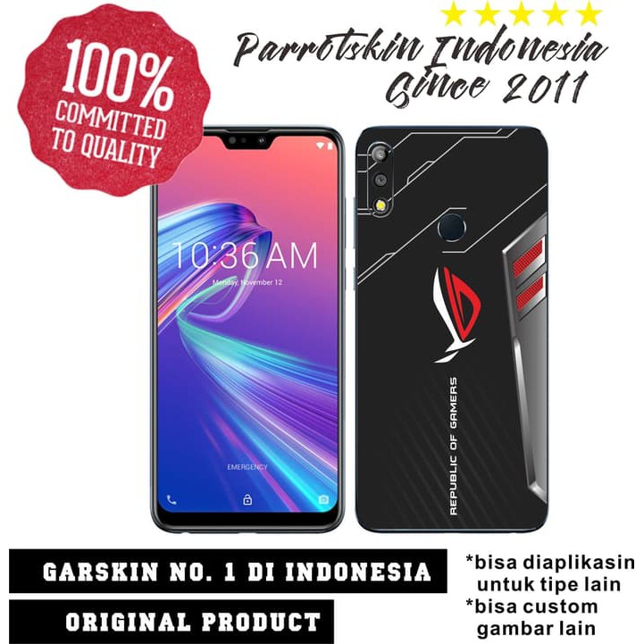 Garskin Skin Zenfone Max Pro M2 ROG case Style Full Body 360 edition