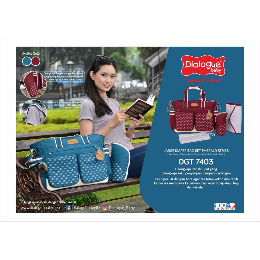 Dialogue Baby Tas Bayi Besar Emerald Series - DGT7403