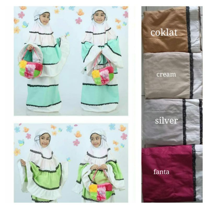 Albibas Shop - Mukena Anak Free Tas / Mukena Kekinian / Keperluan Anak