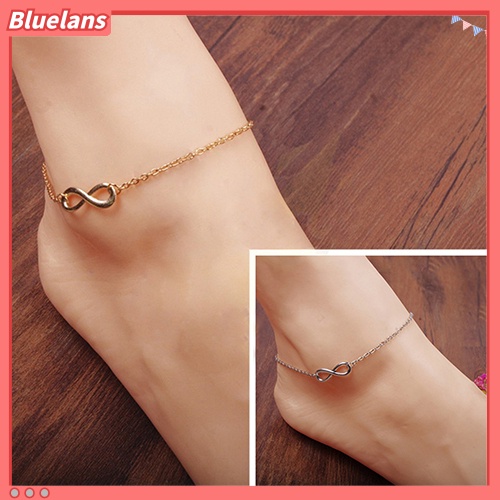 Bluelans Women Fashion 8-Shape Decor Bracelet Barefoot Anklet Chain Foot Jewelry Gift