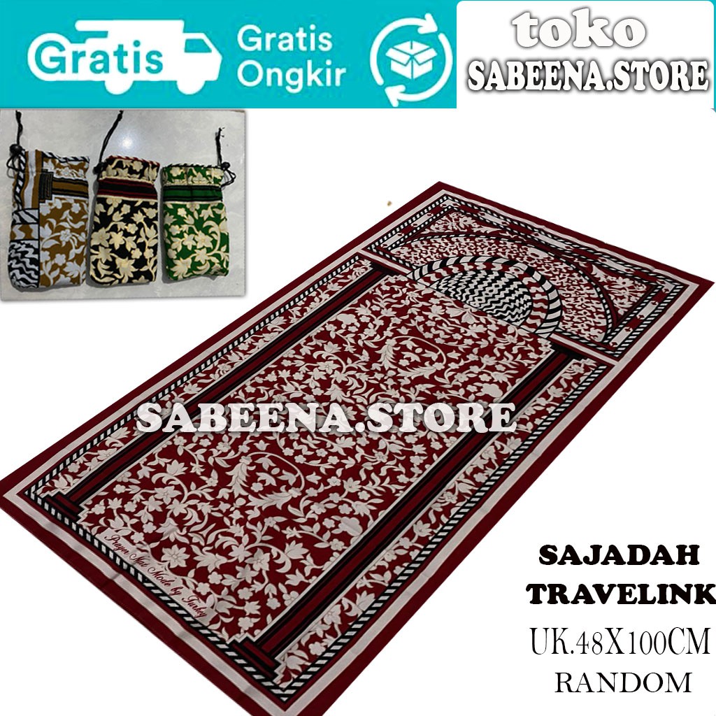 Sajadah Traveling/Sajadah Turki/Sajadah  Dewasa/Sajadah Exclusive/ukuran Medium 48 cm x 100 cm/Sajadah Tebal Sajadah Halus Sajadah Lembut Sajadah Original/ Perlengkapan Shalat/ Pakaian Muslim/ Sejadah Turki Dewasa/ Sajadah Impor Turki/ Sabeena Store