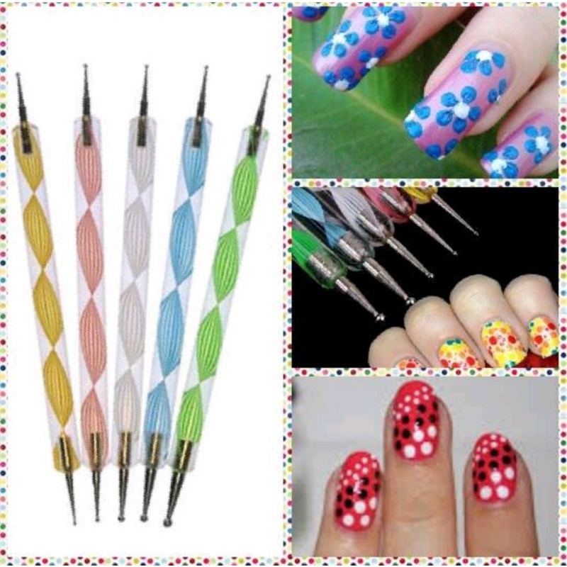 Dotting nail art