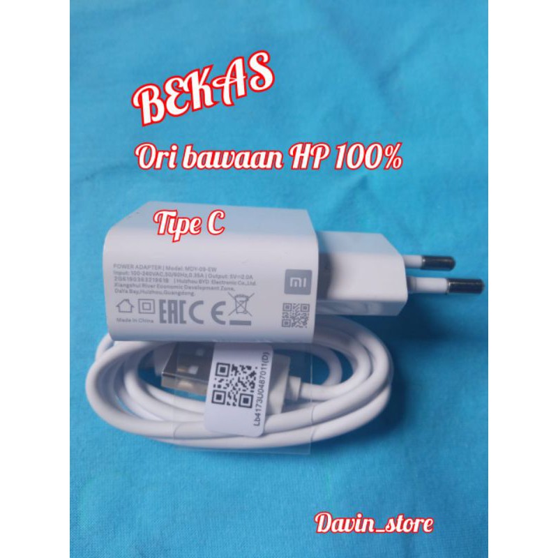 Charger Xiaomi Redmi8 redmi9 note8 note7 ORI bawaan hp