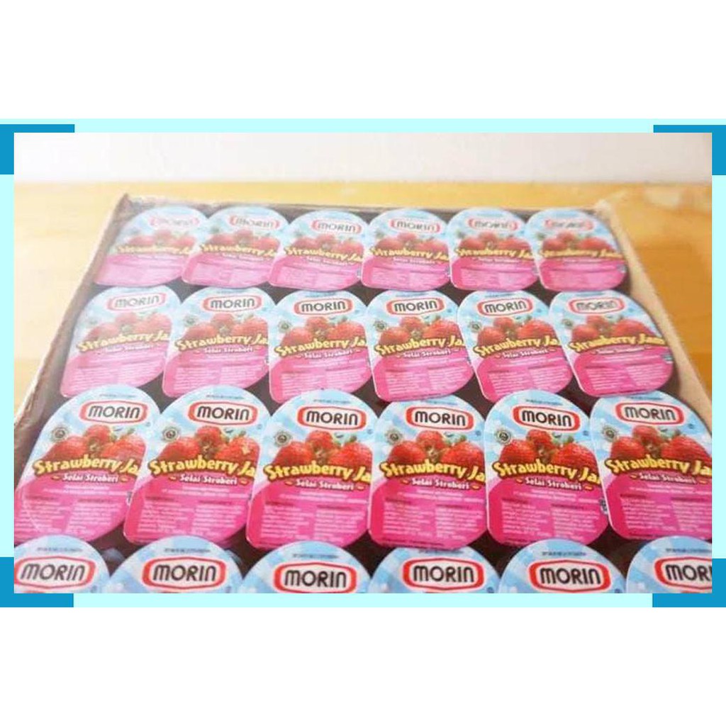 

Morin Strawberry Jam Sachet 14g Selai Saset Stroberi Morin