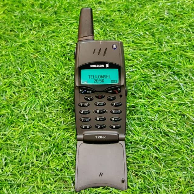 HP Jadul Ericsson T28 T28s Normal Siap Pakai Flip dan Antena Not T39 Or T29