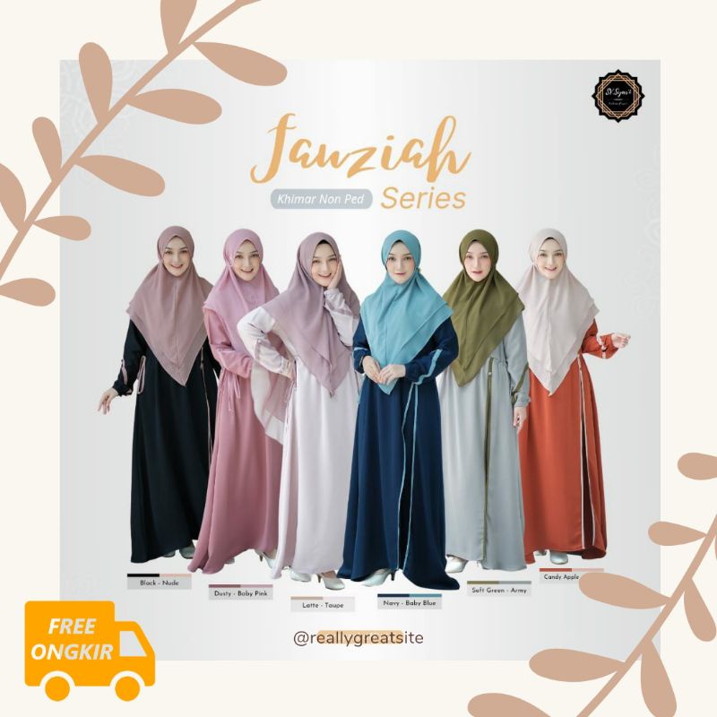 SV SYARI Gamis Fauziah Set Syari Dress Fashion Muslim Wanita Dewasa
