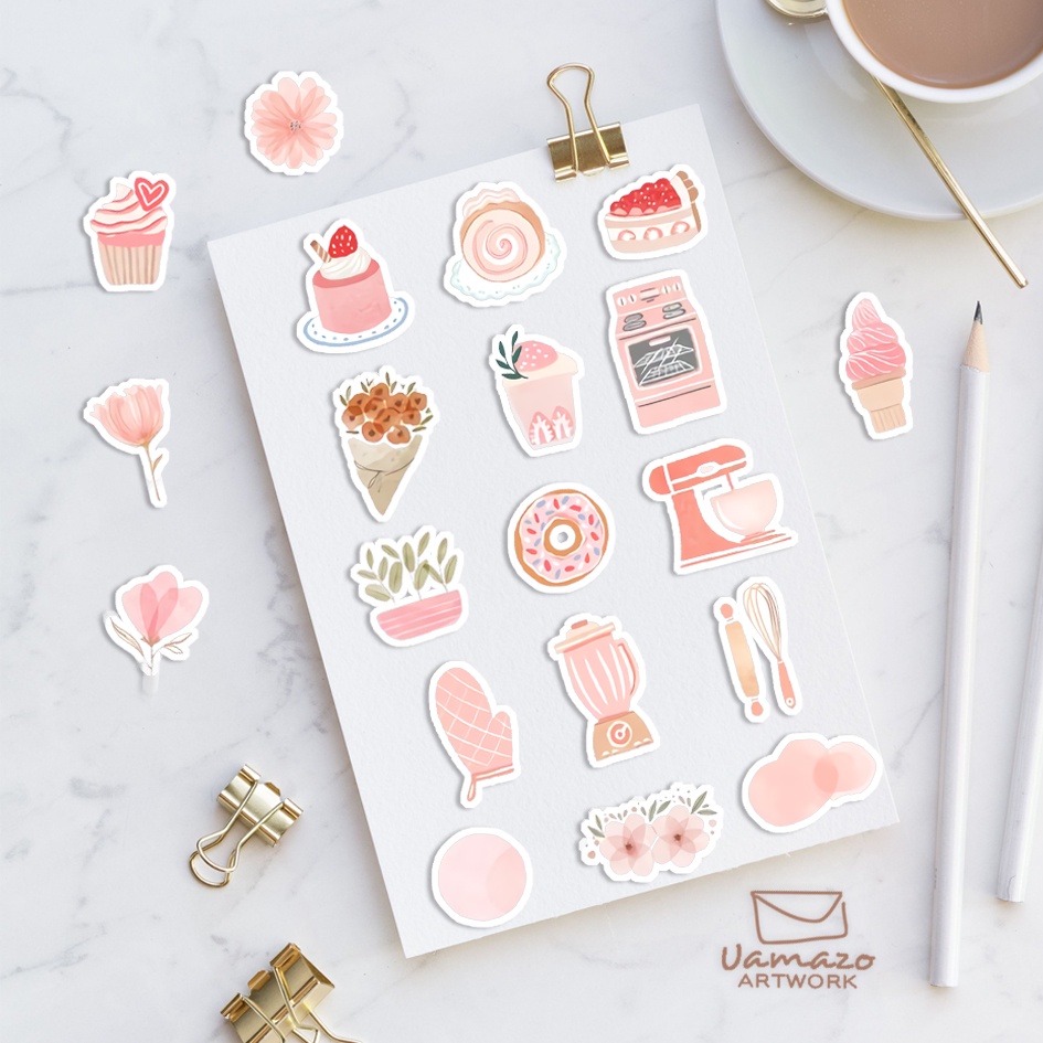 

Sticker Tumblr / Baking Time / Sticker Pack / Sticker Lucu / Sticker Aesthetic / Sticker Scrapbook