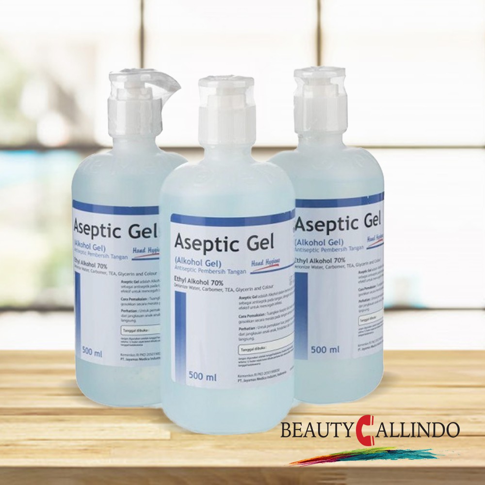ASEPTIC GEL SANITIZER ANTISEPTIK  (Aseptic Pembersih Tangan) 500ml