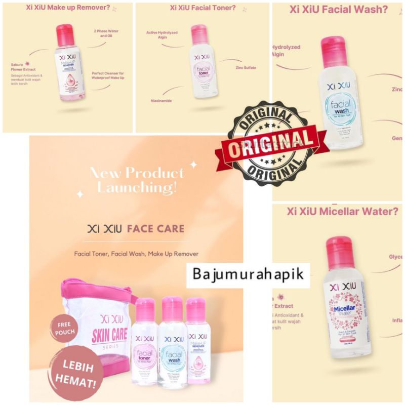 Xi Xiu Face Care/ Toner/ Facial Wash/Micellar Water/ Make up Remover