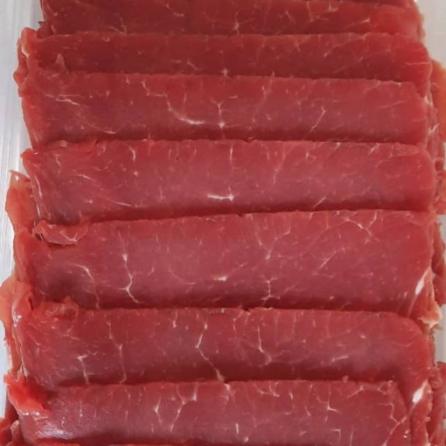 

Bulgogi/teriyaki/yakiniku/suki/sirloin beef slice 500gr