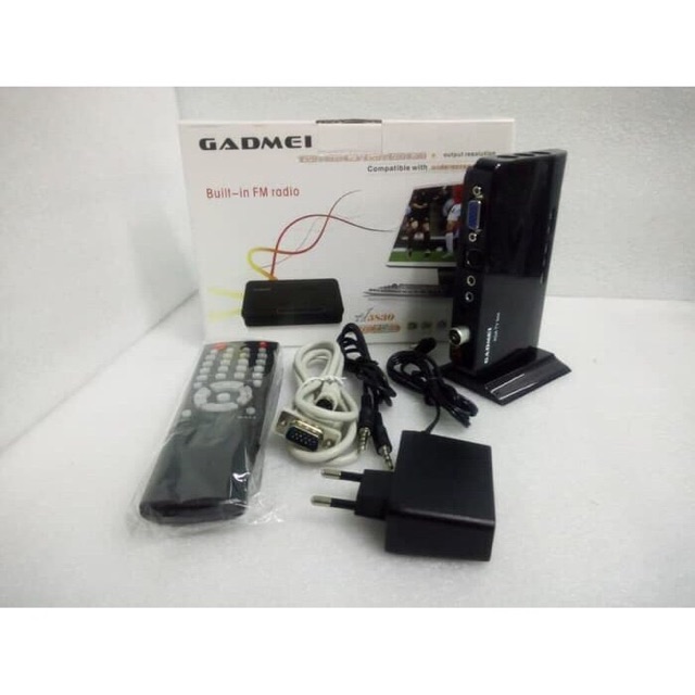 TV TUNER EXTERNAL GADMEI 5830 support monitor crt led lcd proyektor