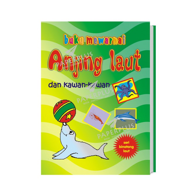Buku Mewarnai Binatang Laut Anjing Laut Shopee Indonesia