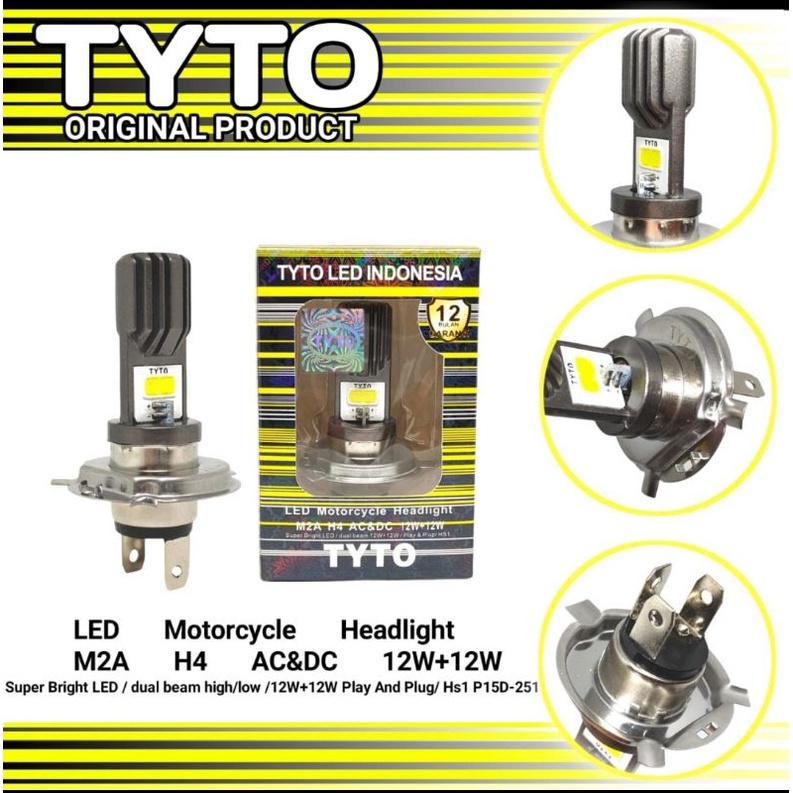 TYTO BOHLAM LED VIXION/BOHLAM LED SCOPY/LAMPU DEPAN LED VIXION/TYTO