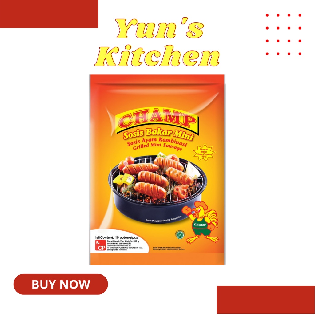 

Champ Sosis Bakar Mini 500 gr - Sosis Bakar - Frozen Food