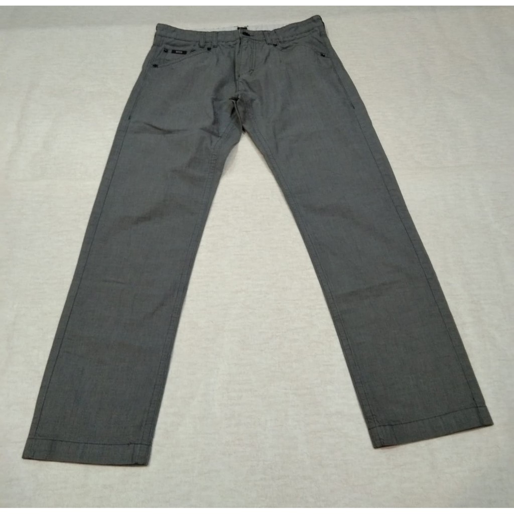 CELANA PANJANG PRIA HUGO BOSS ORIGINAL PRELOVED ABU ABU SIZE 34