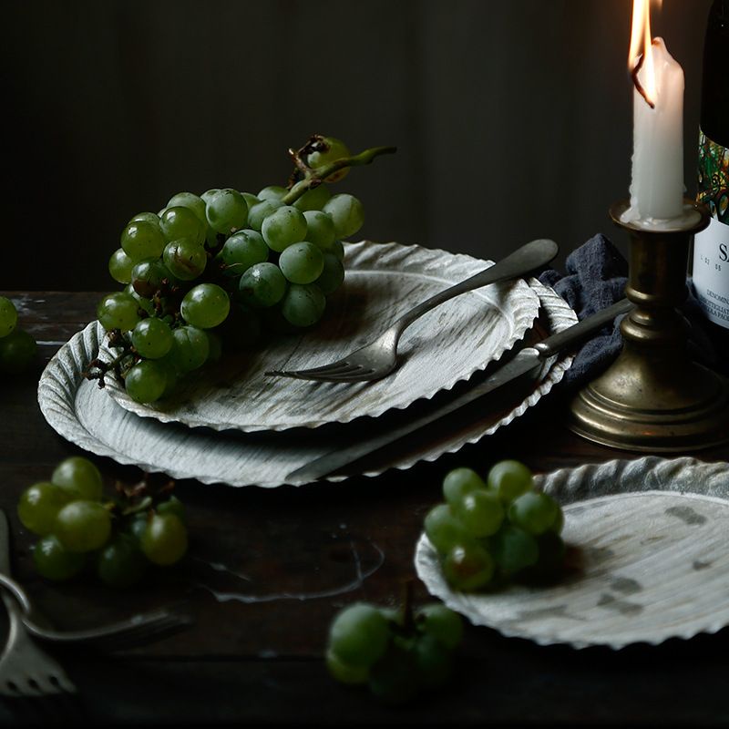 piring besi oval rustic tray rustic nampan rustic besi