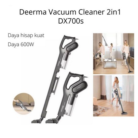 Deerma Vacuum Cleaner Handheld DX700s / DX700 2in1 Penghisap Debu