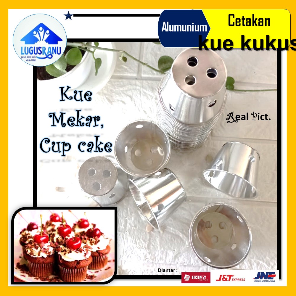 Cetakan Kue Cup Kue Mekar Cetakan Alumunium Kue Kukus