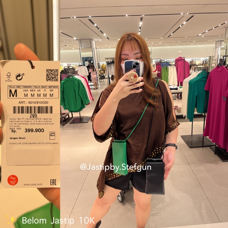 ZARA TAS HP (HIJAU / HITAM)