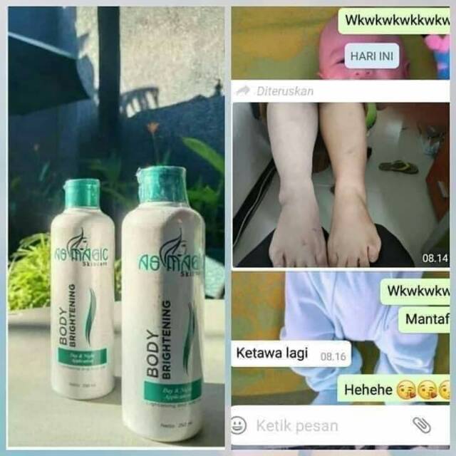 Body brightening as magic