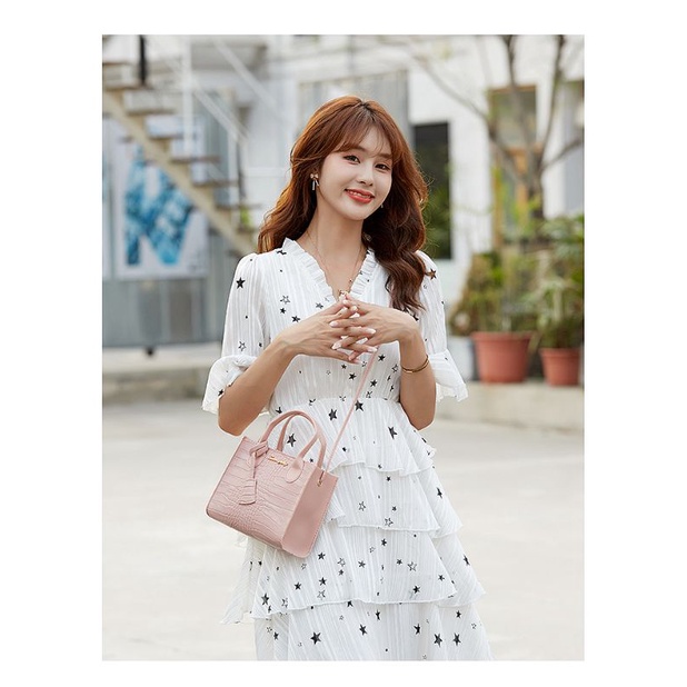 GrosirMart Tas Selempang Korea Wanita Motif Kulit Buaya Woman Bag Bahu Fashion Import Asli A64