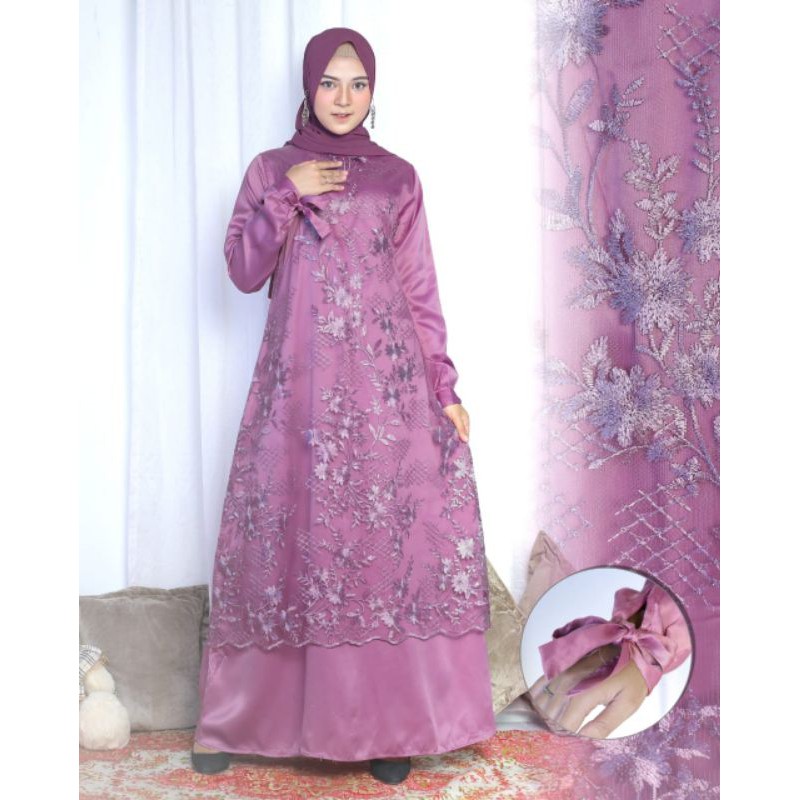 Kebaya Gamis Modern / Kebaya Modern / Gamis Pesta / Kebaya Wisuda / Kebaya Pesta / Kebaya Brukat