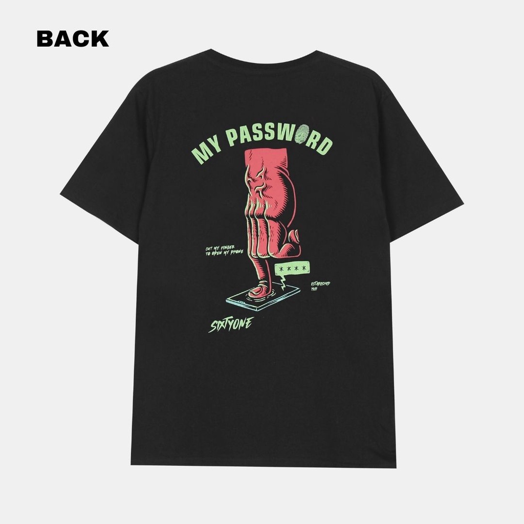 Number 61 Kaos Pria Password Tshirt