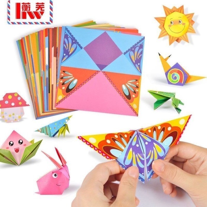 folding character m7 - origami paper edukasi kreatifitas anak cerdas