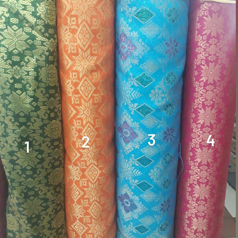 Kain songket/Bahan songket/Semi Palembang