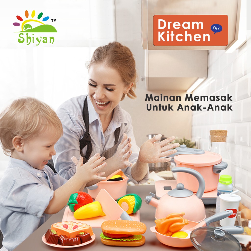 [Shiyan] dream kitchen set toys / mainan masak masakan / mainan dapur anak anak SNI