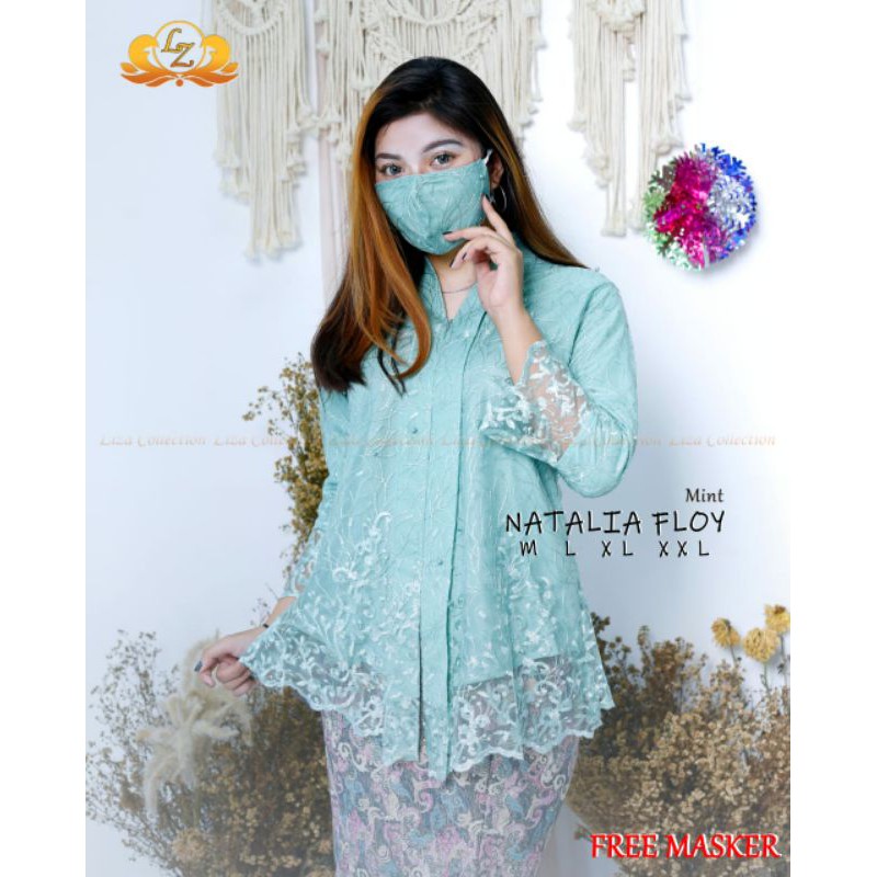 TERBARU!!! SETELAN KEBAYA TULLE NATALIA / KEBAYA FLOY TILLE / KEBAYA TILLE BUSUI