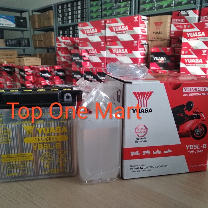 AKI MOTOR AKI / ACCU BASAH YUASA YB5L-B YB5LB