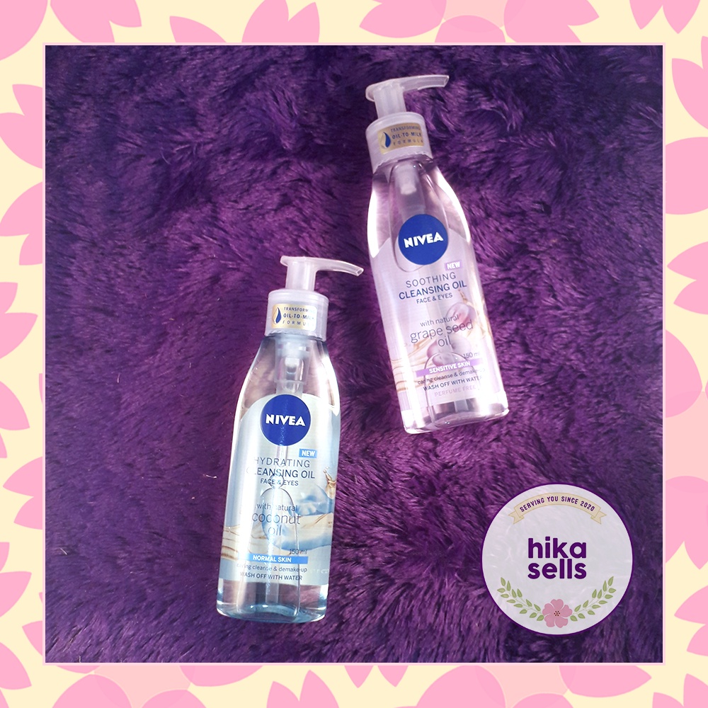 Jual (NEW) Nivea Cleansing Oil Soothing Grapeseed Ungu/Hydrating