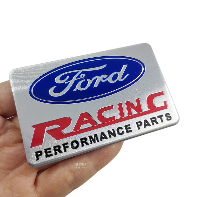 1pc Stiker Emblem Logo FORD RS ST Racing Bahan Aluminum Untuk Dekorasi Mobil